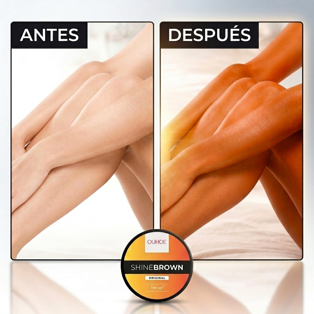 SHINEBROWN · Consigue un Bronceado Más Intenso y Duradero - OFERTA 1+1 GRATIS